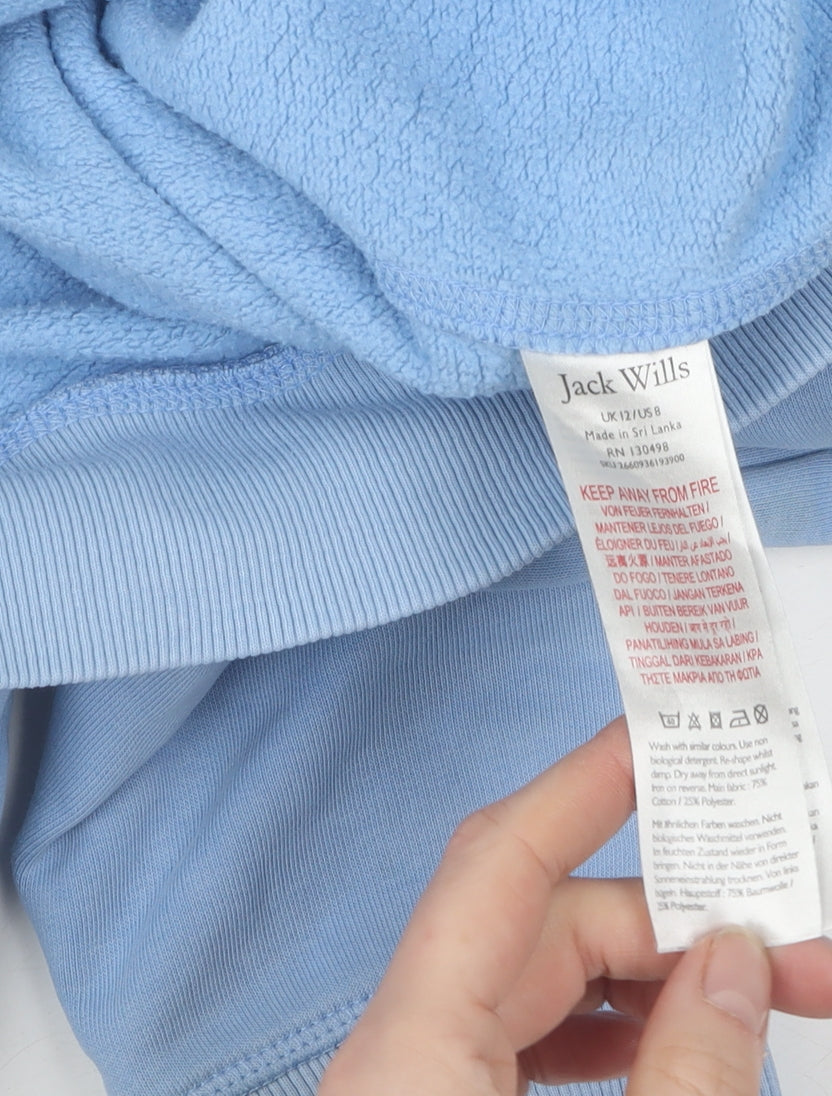 Jack Wills Women's Blue Pullover Hoodie Size 12