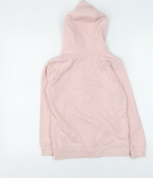 Jack Wills Girls Pink Full Zip Hoodie 7-8 Years