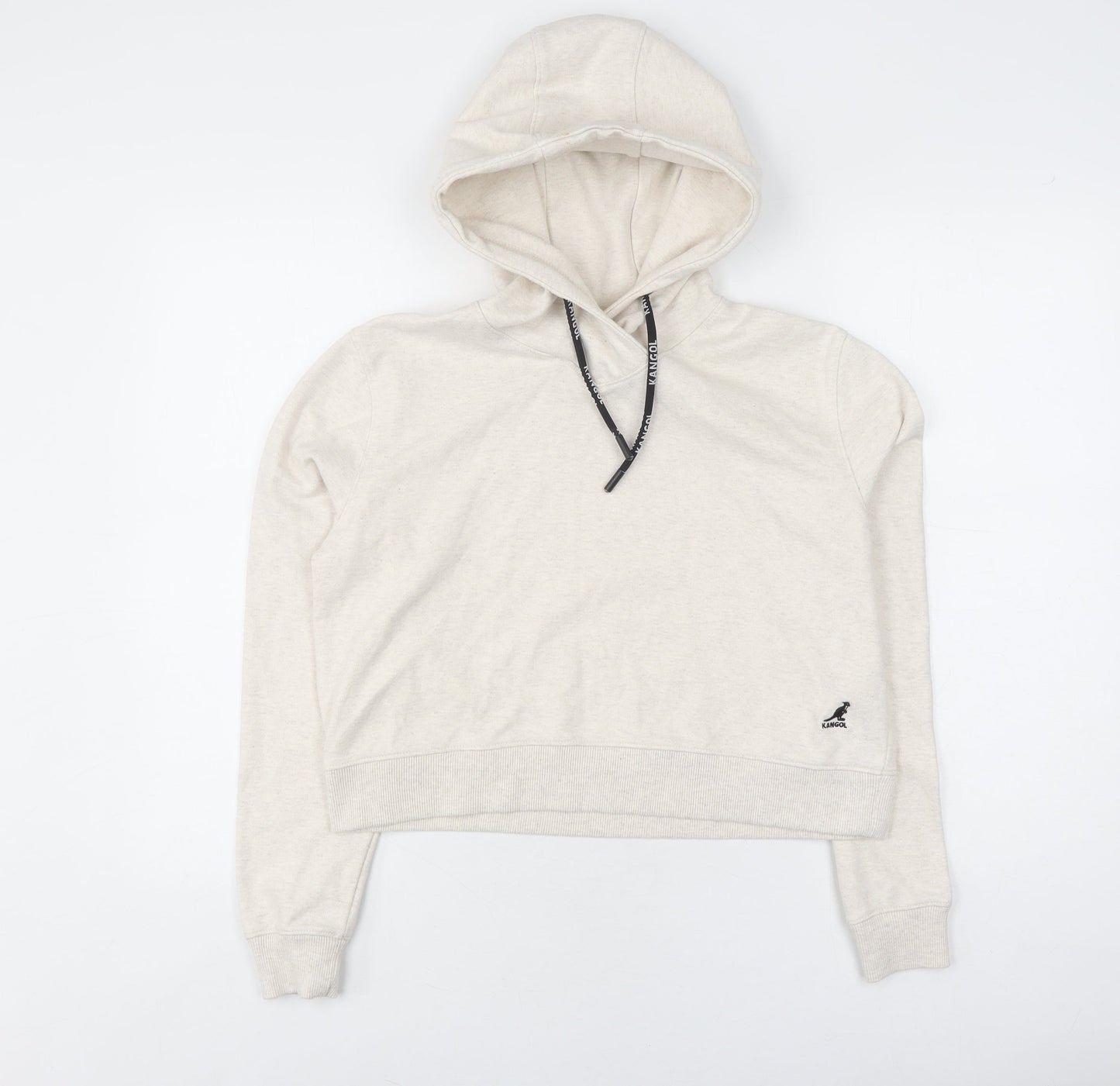Kangol Women's Beige Hoodie, Size 10, Casual Pullover