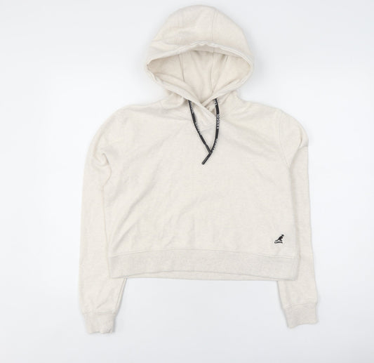Kangol Women's Beige Hoodie, Size 10, Casual Pullover