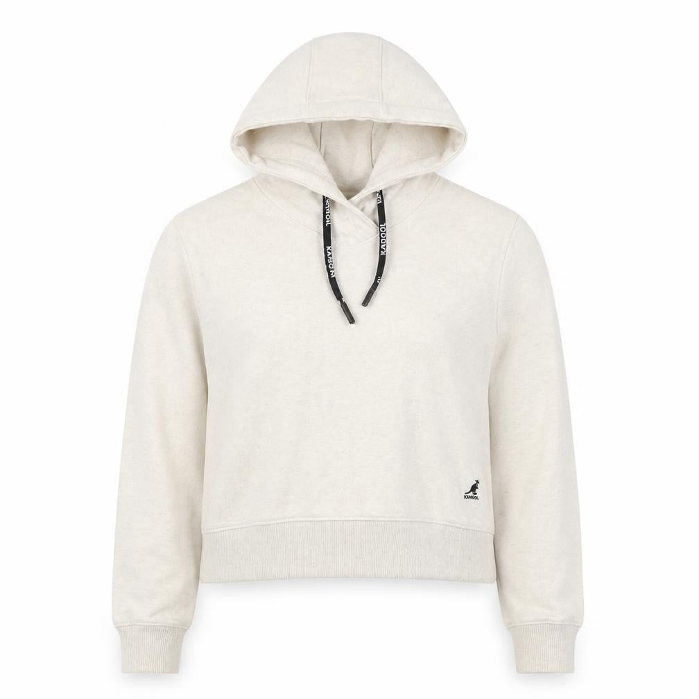 Womens UK 10 Regular Kangol Beige Pullover Hoodie
