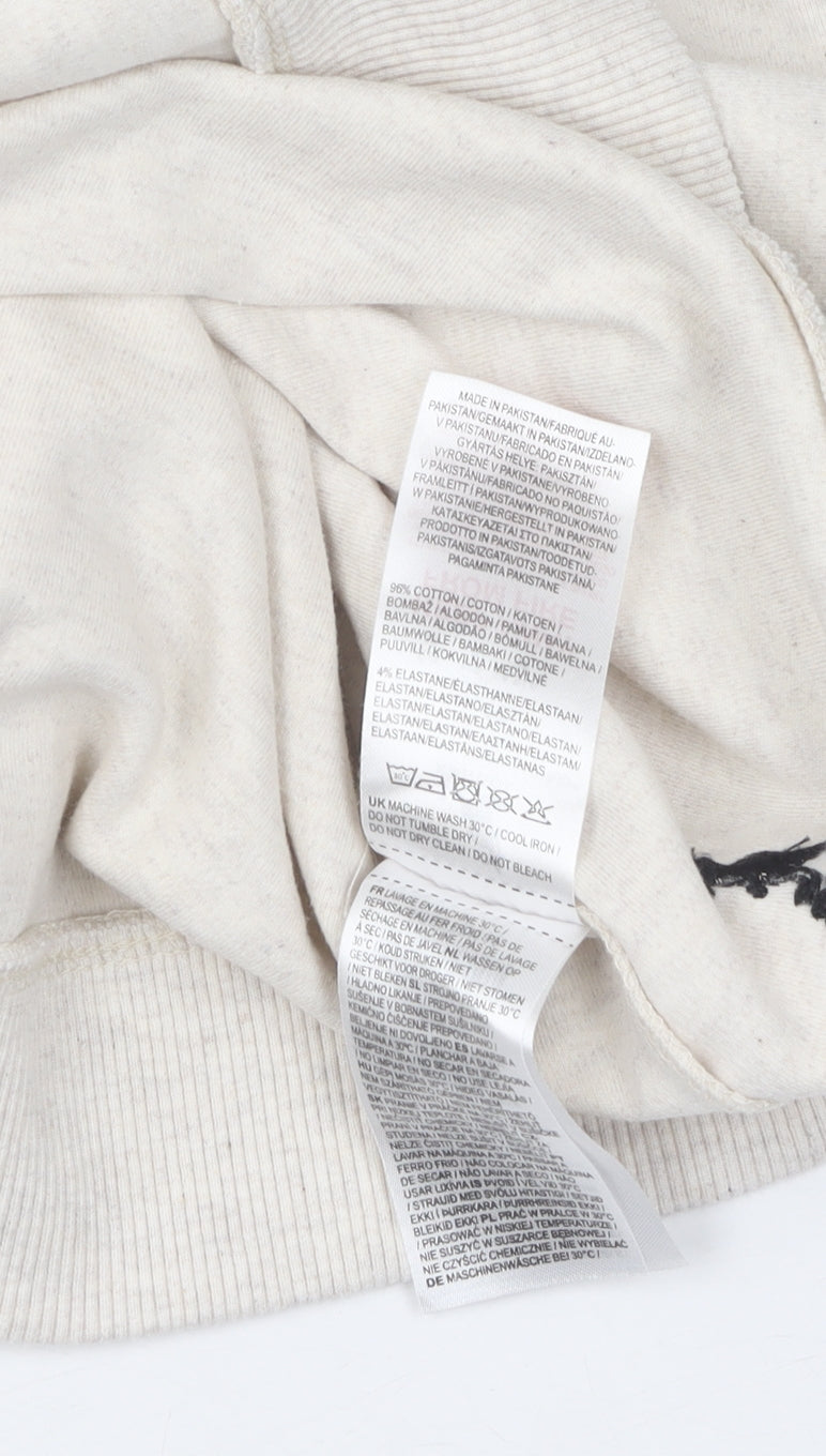 Kangol Women's Beige Hoodie, Size 10, Casual Pullover