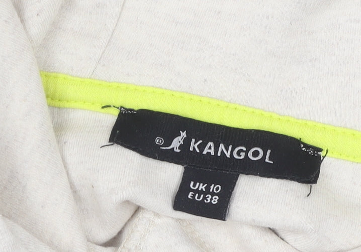 Kangol Women's Beige Hoodie, Size 10, Casual Pullover