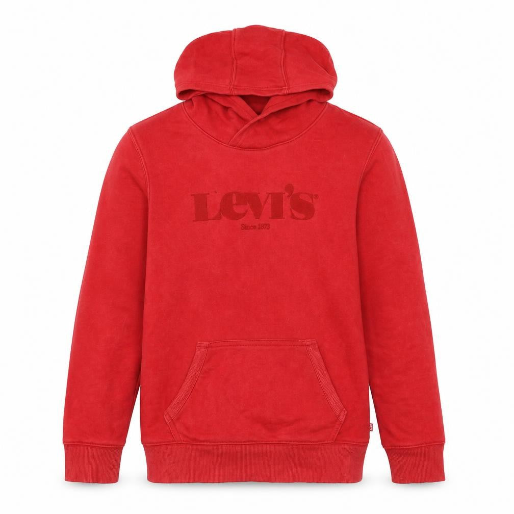 Levi's Red Pullover Hoodie Boys 164 with Logo