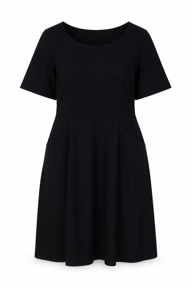 WoolOvers Women's Black M Stretch Sheath Dress