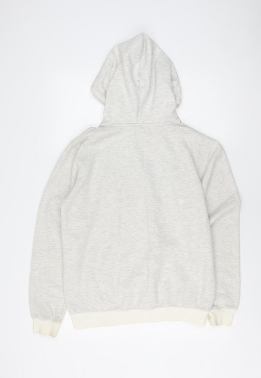 Adidas Men’s White Pullover Hoodie M Logo Graphic
