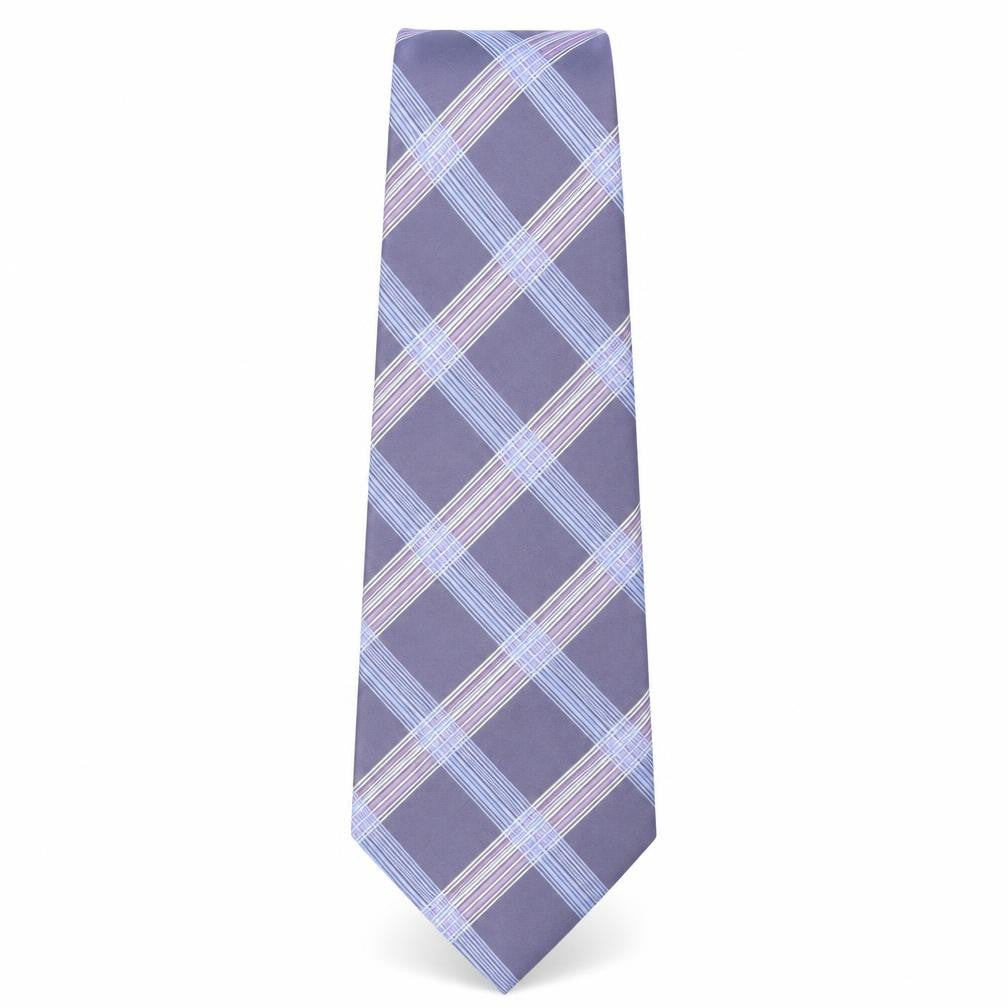 Austin Reed Men's Blue Plaid Silk Tie, One Size