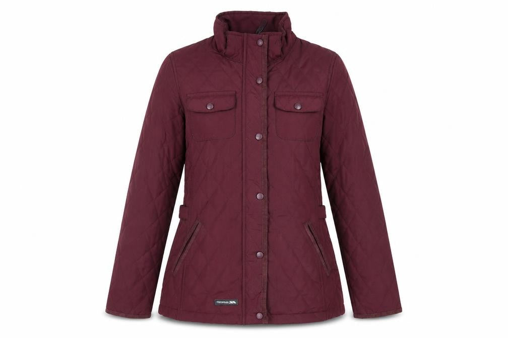 Womens UK Size S Regular Trespass Red Polyester Jacket