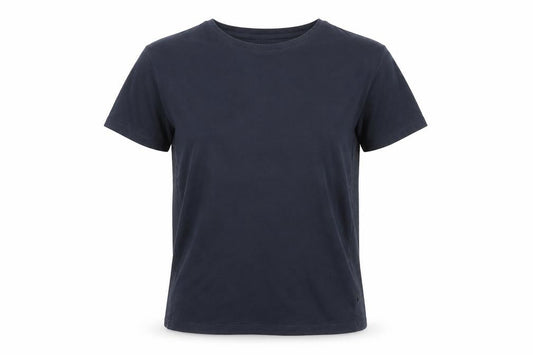 Womens UK Size S Calvin Klein Blue Cotton T-Shirt