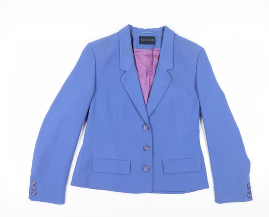 Alexon Women's Blue Blazer, Size 10, Elegant Business Jacket