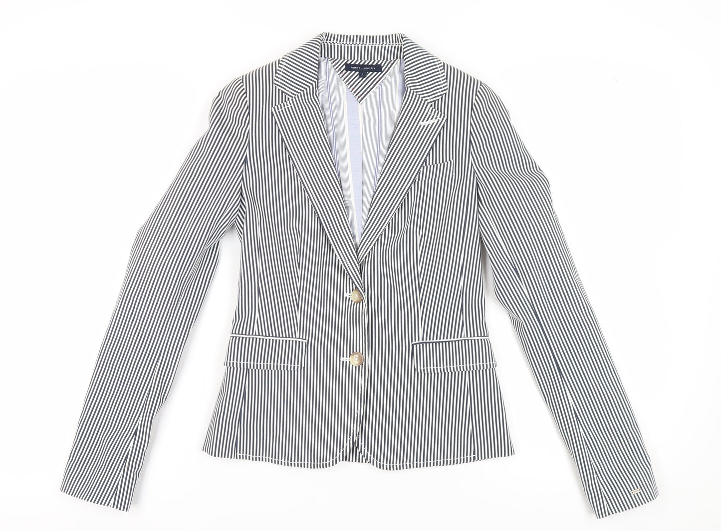 Tommy Hilfiger Women's Striped Suit Jacket Size 2