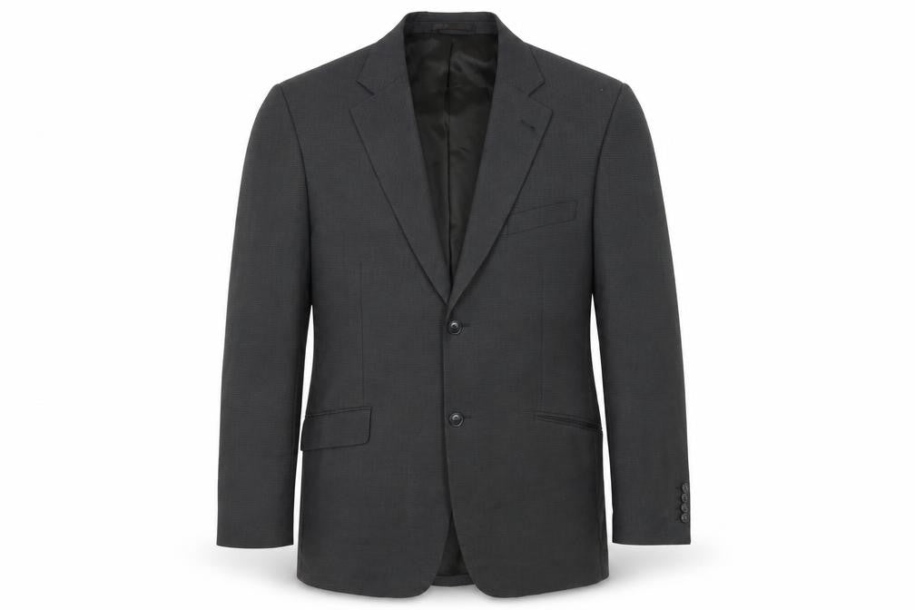 Front view of Thomas Nash Men's Grey Blazer 44R Classic Formal