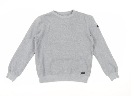 Firetrap Men's Grey Sweatshirt S Pullover Crew Neck