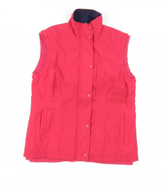 Lyle & Scott Women's Red Waistcoat S, Casual & Lined