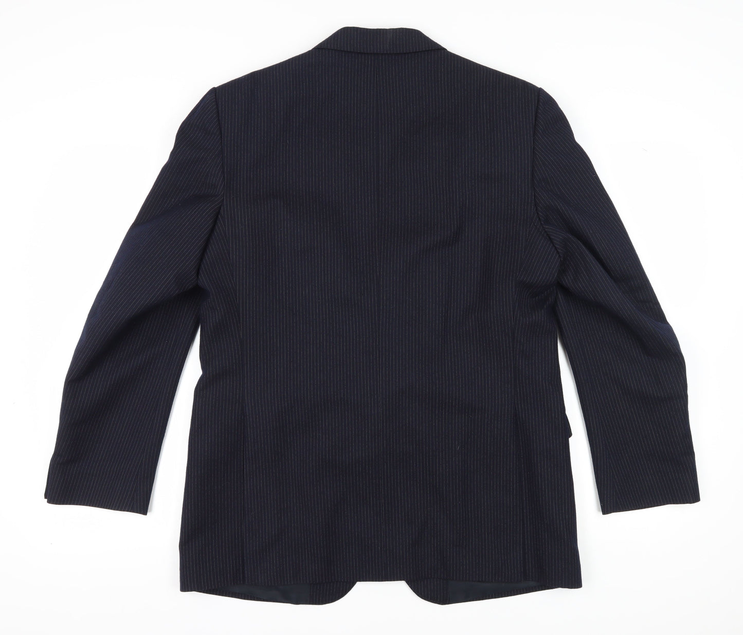 Centaur Men's Blue Striped Blazer, Regular Fit, Size 42R