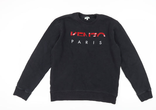 Kenzo Men's Black Pullover Sweatshirt Size M