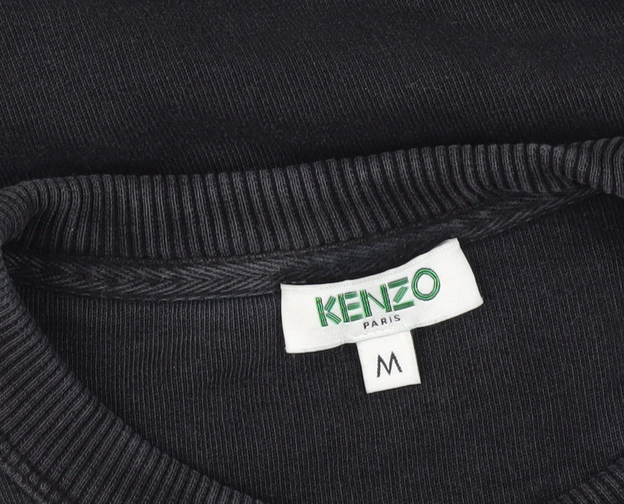 Kenzo Men's Black Pullover Sweatshirt Size M
