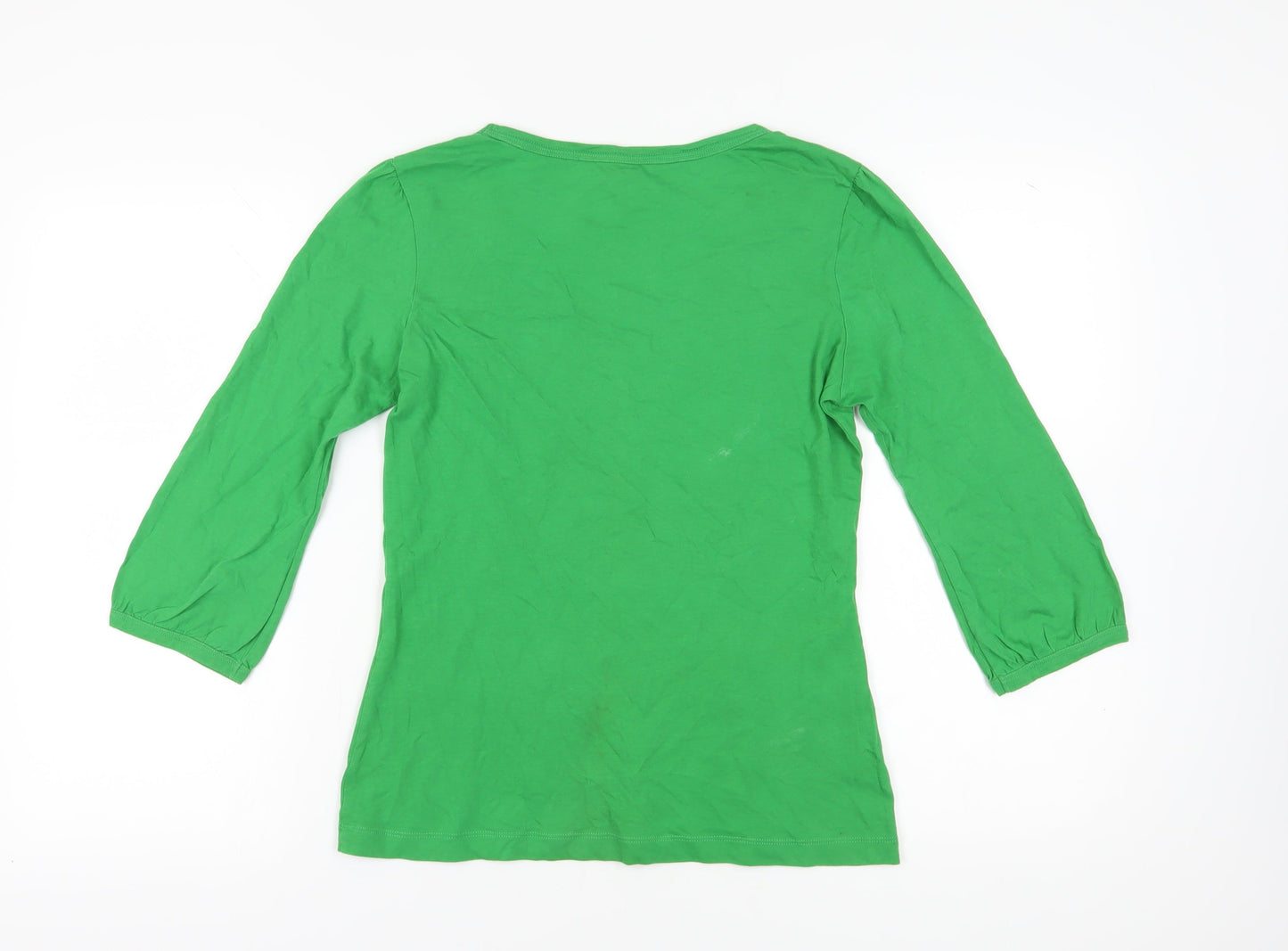 Burberry Women's Green Basic Tee, L, Casual Style