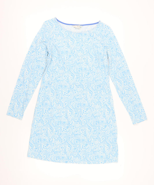 Boden Womens Blue Paisley Knee Length Shift Dress