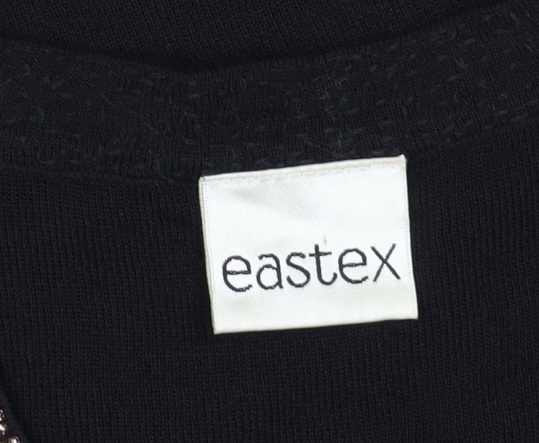 Eastex Women's Black Beaded Knit Top Size 12