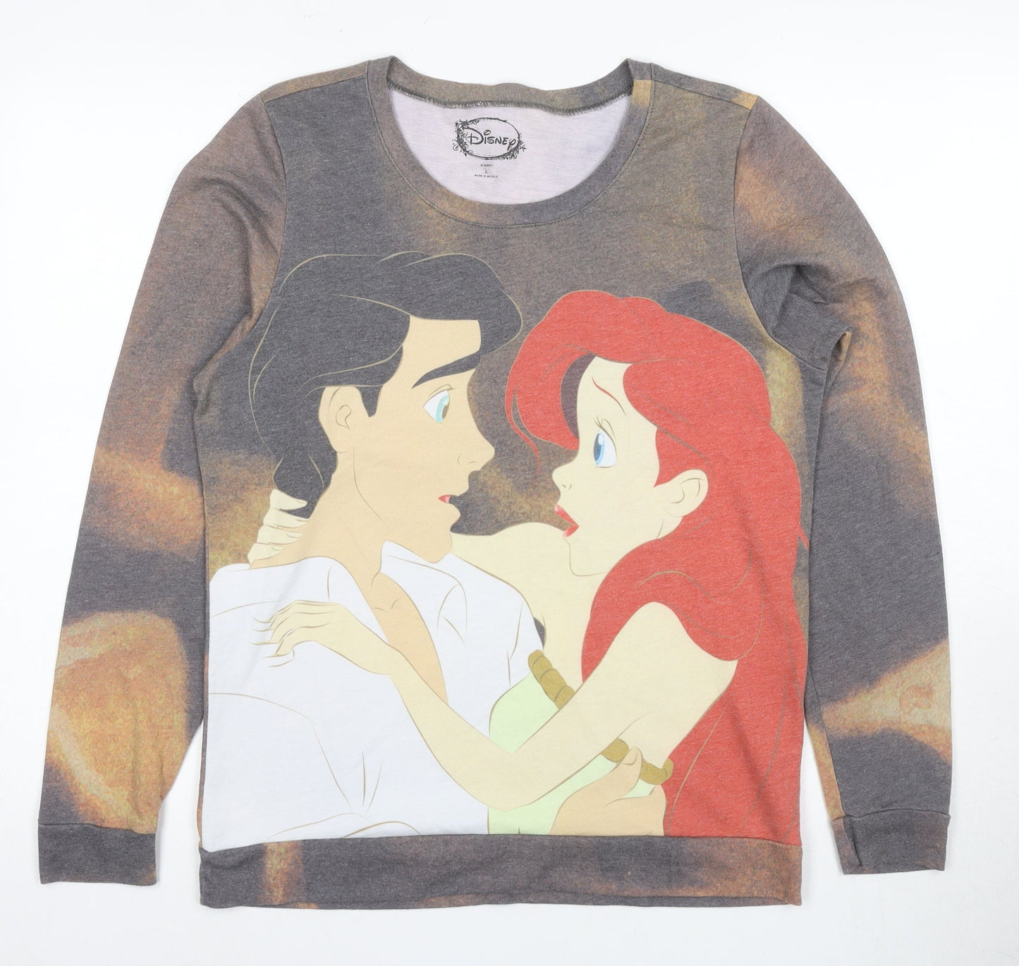 Disney Women's Multicoloured L Sweatshirt, Graphic Print Pullover