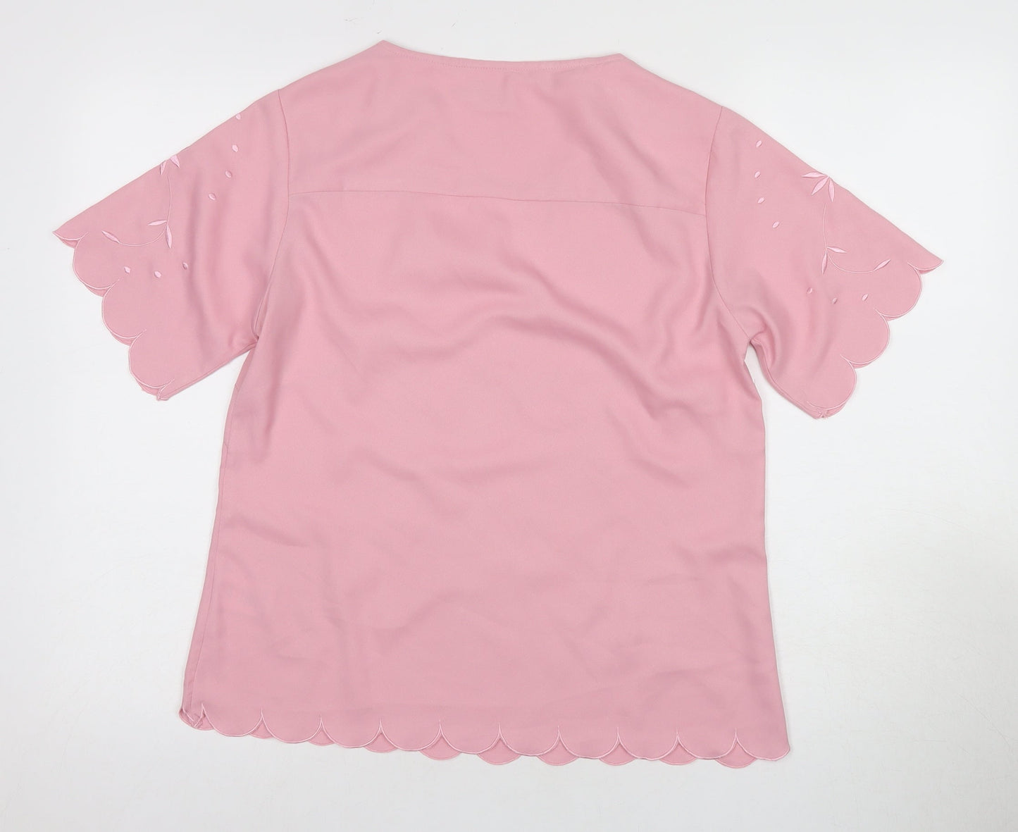 Cotton Traders Women's Pink Floral Blouse Size 10