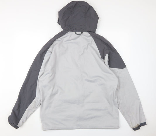 Adidas Men's Grey Windbreaker Jacket M Casual