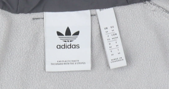 Adidas Men's Grey Windbreaker Jacket M Casual