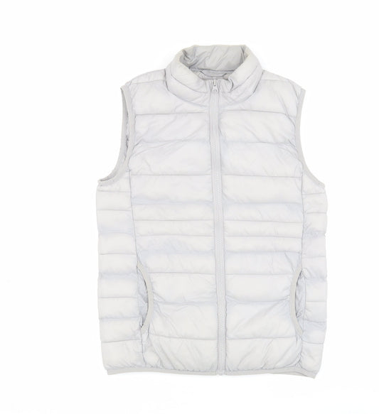Puffa Women's Grey Puffer Waistcoat Size 8