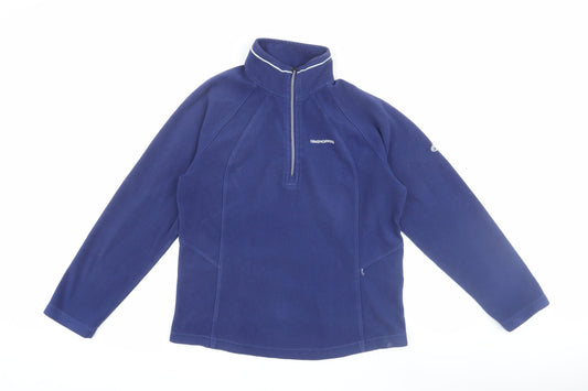 Craghoppers Women's Blue Henley Sweatshirt Size 10