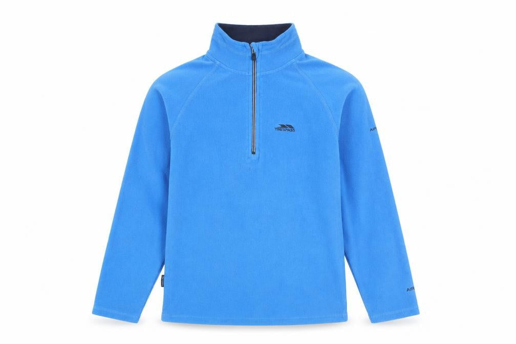 Trespass Boys Blue XS Fleece Half Zip Sweatshirt