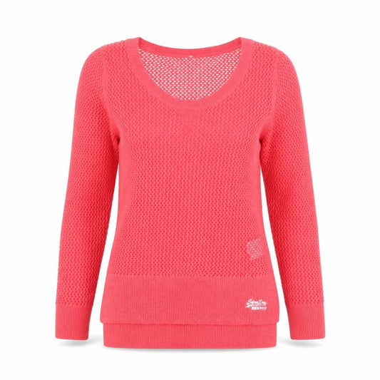Womens UK XS Regular Superdry Pink Pullover Open-Knit