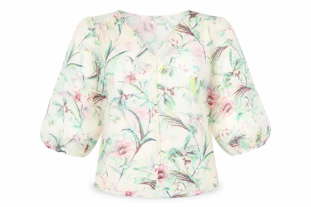 Womens UK Size 10 Laura Ashley Multicoloured Polyester Blouse