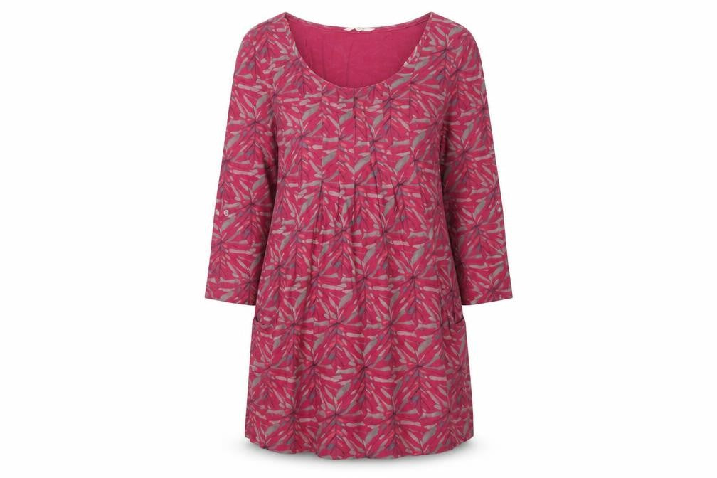 White Stuff Women's Pink Geometric Shift Dress Size 10