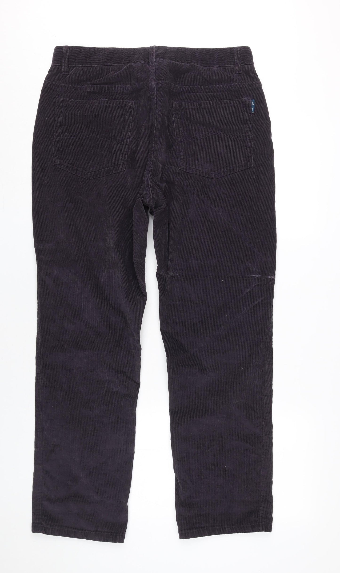 Austin Reed Men's Black Corduroy Trousers, Size 32