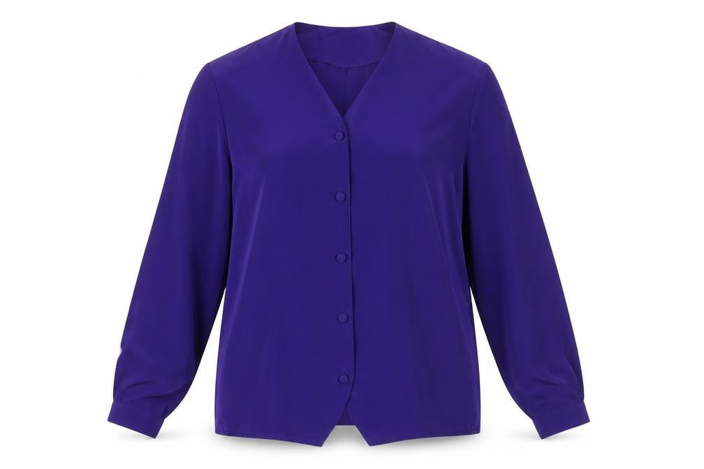 Womens UK Size 10 Alexon Purple Polyester Blouse