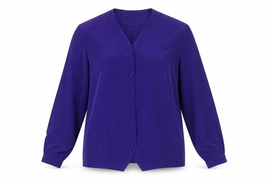 Womens UK Size 10 Alexon Purple Polyester Blouse