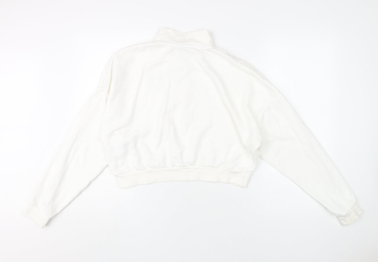 Nike Women's White Pullover Hoodie, M, Logo Accents