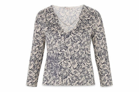 FatFace Women's Beige Geometric Tunic Blouse Size 12