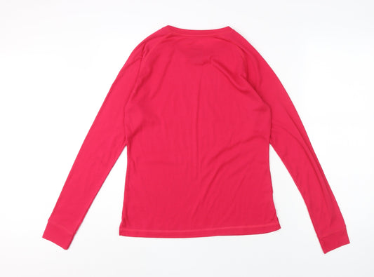 Mountain Warehouse Womens Red Long Sleeve T-Shirt Size 12