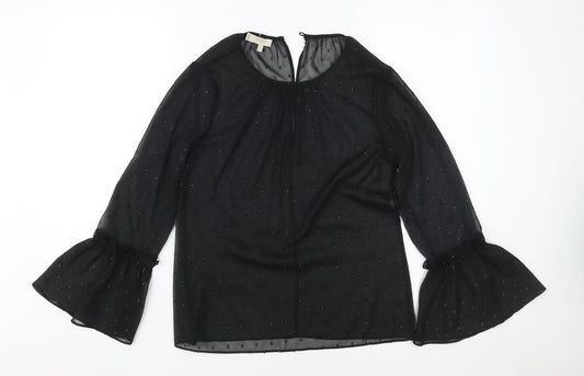 Hobbs Women's Black Tunic Blouse, Size S