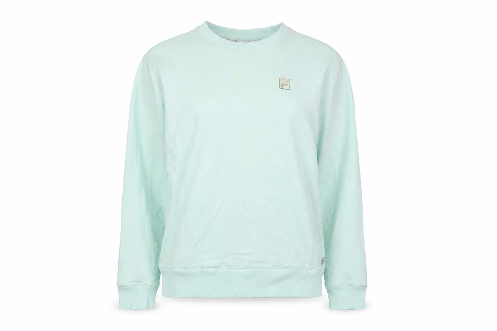 Unisex Adults UK S Regular FILA Blue Pullover Sweatshirt