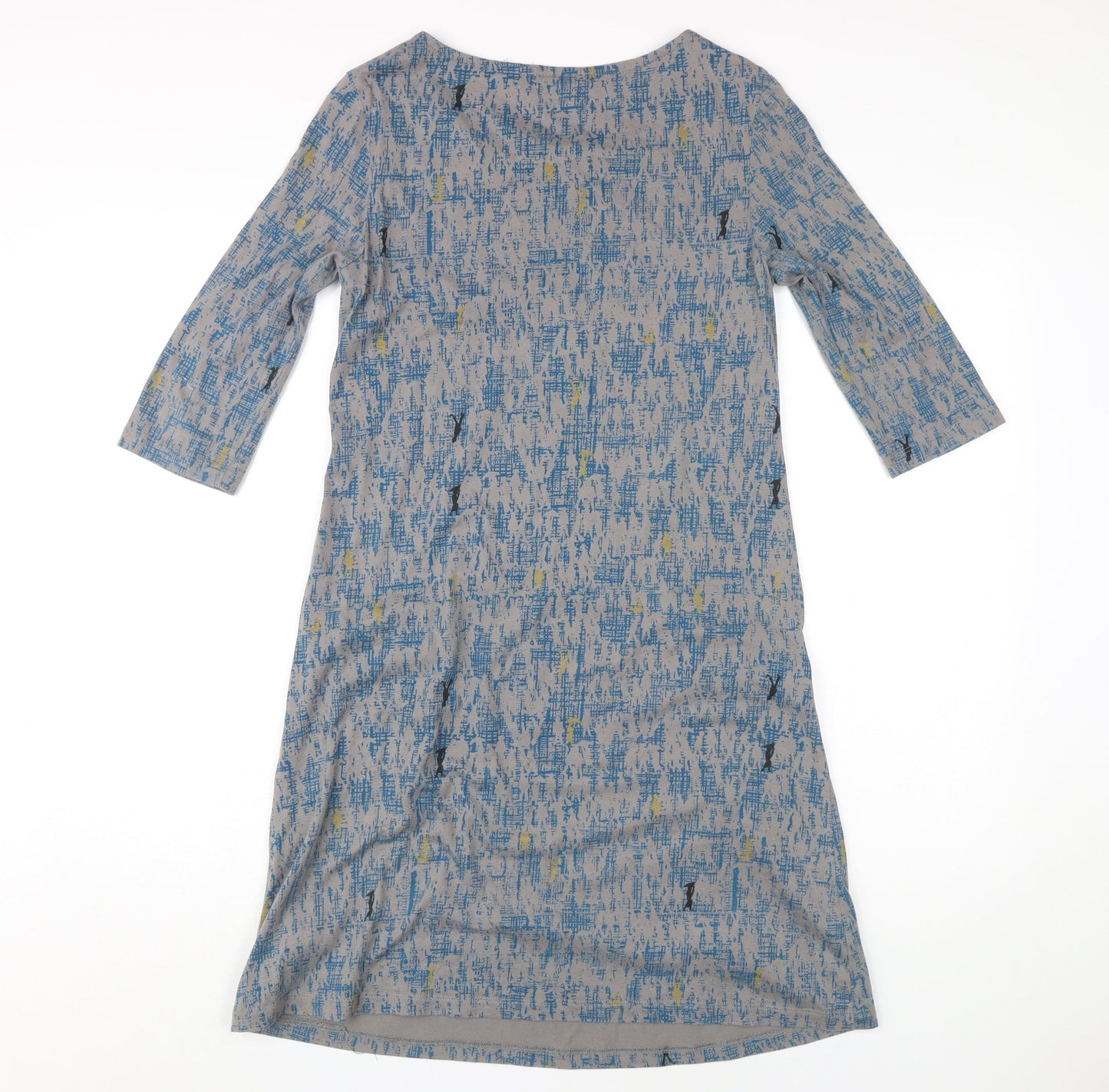 White Stuff Women's Blue Knee Length Shift Dress Size 10