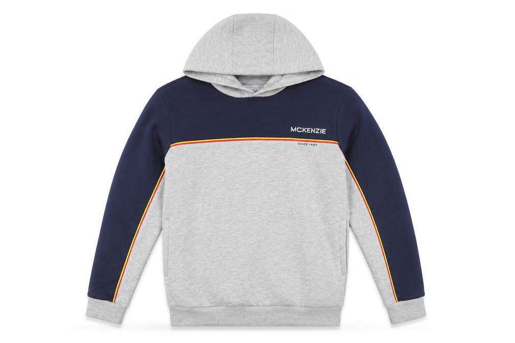 McKenzie Boys Grey Blue Hoodie, Size 13-14 Years, Casual Pullover