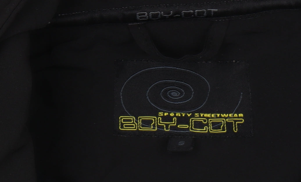BOY-COT Men's Black Soft Shell Jacket S Regular Fit