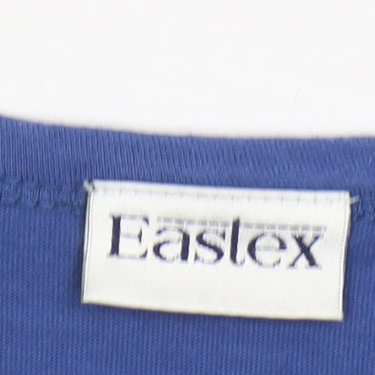 Eastex Women's Blue Medium Embroidered T-Shirt
