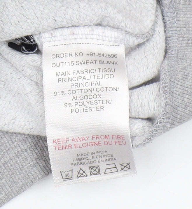 McKenzie Men's Grey Pullover Sweatshirt, Medium