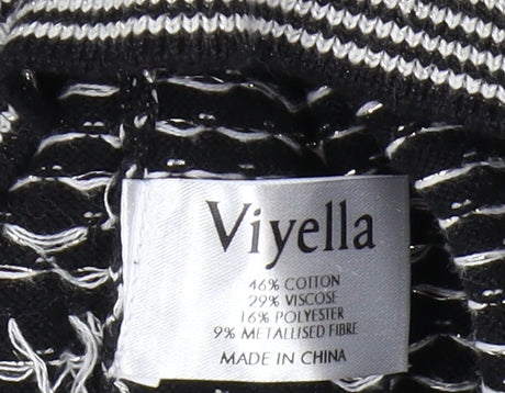Viyella Women's Black Polka Dot Pullover Jumper L