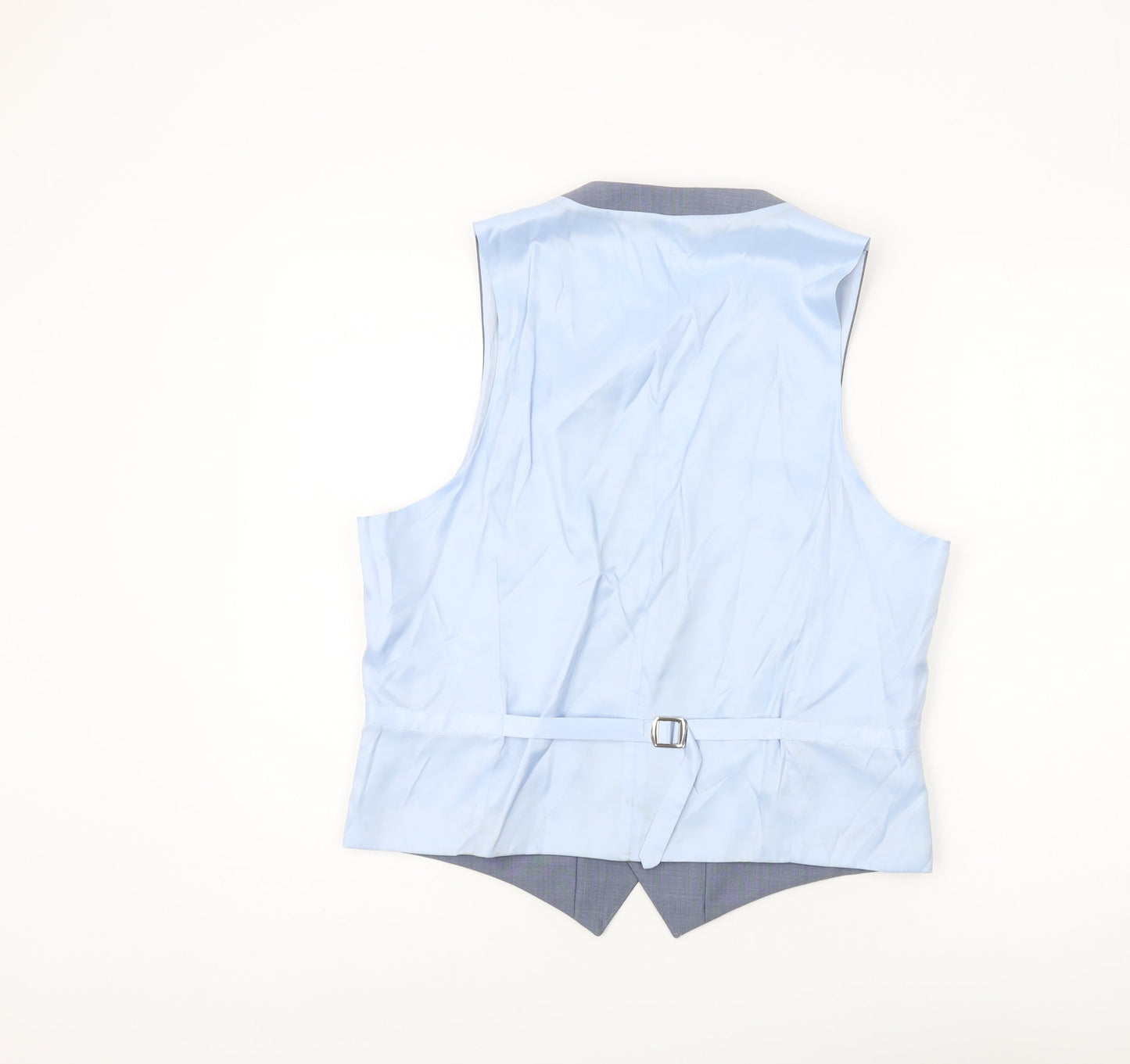 Moss London Men's Blue Slim Fit Waistcoat 42