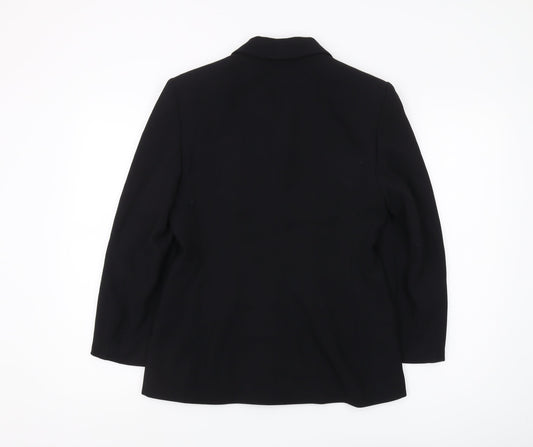 Laura Ashley Women's Black Suit Jacket Size 10